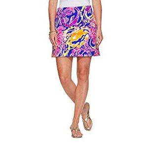 Lilly Pulitzer Marigold Skort Brillant Blue Catch